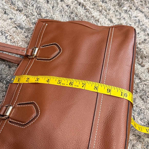 Cole Haan Brown Textured pebbled Leather work/everyday bag - Picture 11 of 13